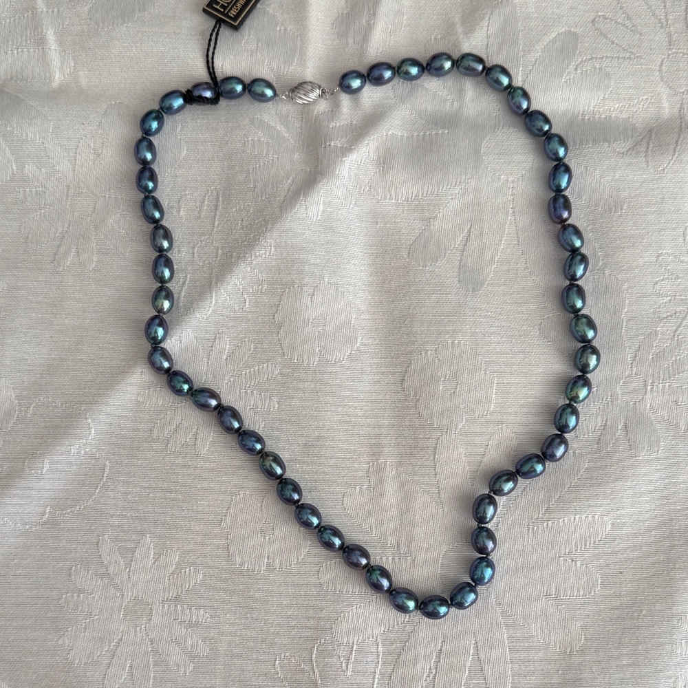 Honora Iridescent Peacock Pearl Strand Necklace